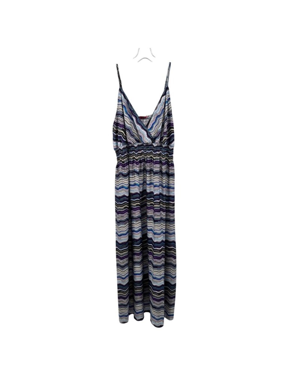 She's Cool Zig Zag Print Maxi Dress Sleeveless Colorful Womens Size 3X